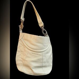 Stone & Co. Off-White Leather Shoulder Bag